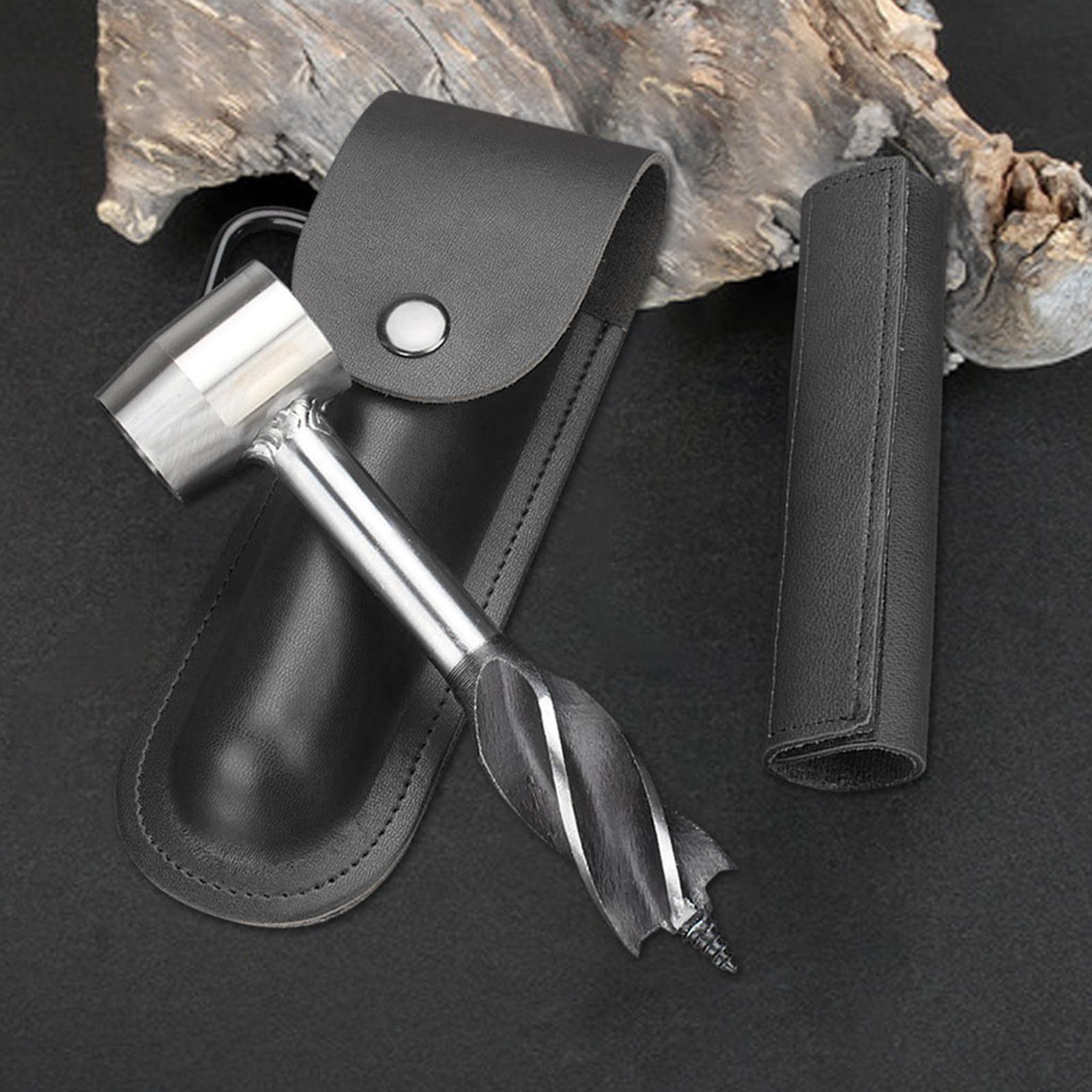 Hand Auger Drill Bit Woodworking Hand Screw Drill Camping Tool black