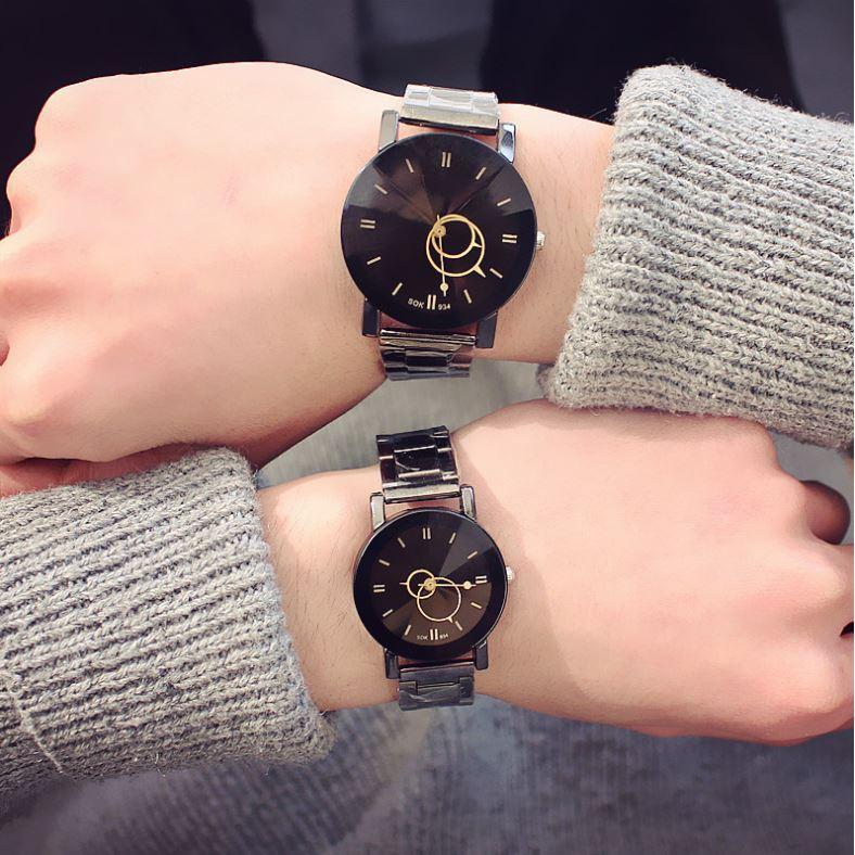 Đồng hồ thời trang nam nữ kevin kim bầu dây inox M21