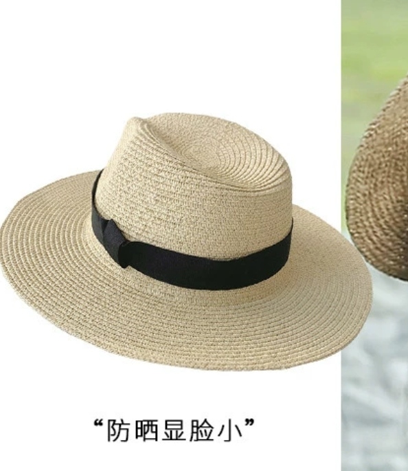 Nón cao bồi phớt mũ cao bồi nam nữ Fedora comboy chất liệu cói Hàng nhập dona24072901