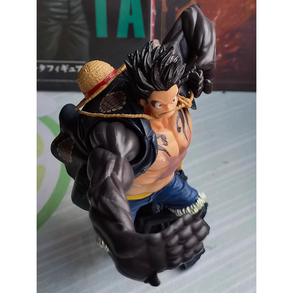 Mô Hình Luffy Gear 4 Hắc HAKI 15cm Mô hình One Piece Cao Cấp, Figure Mô Hình Anmie One Piece Luffy Vua Hải Tặc