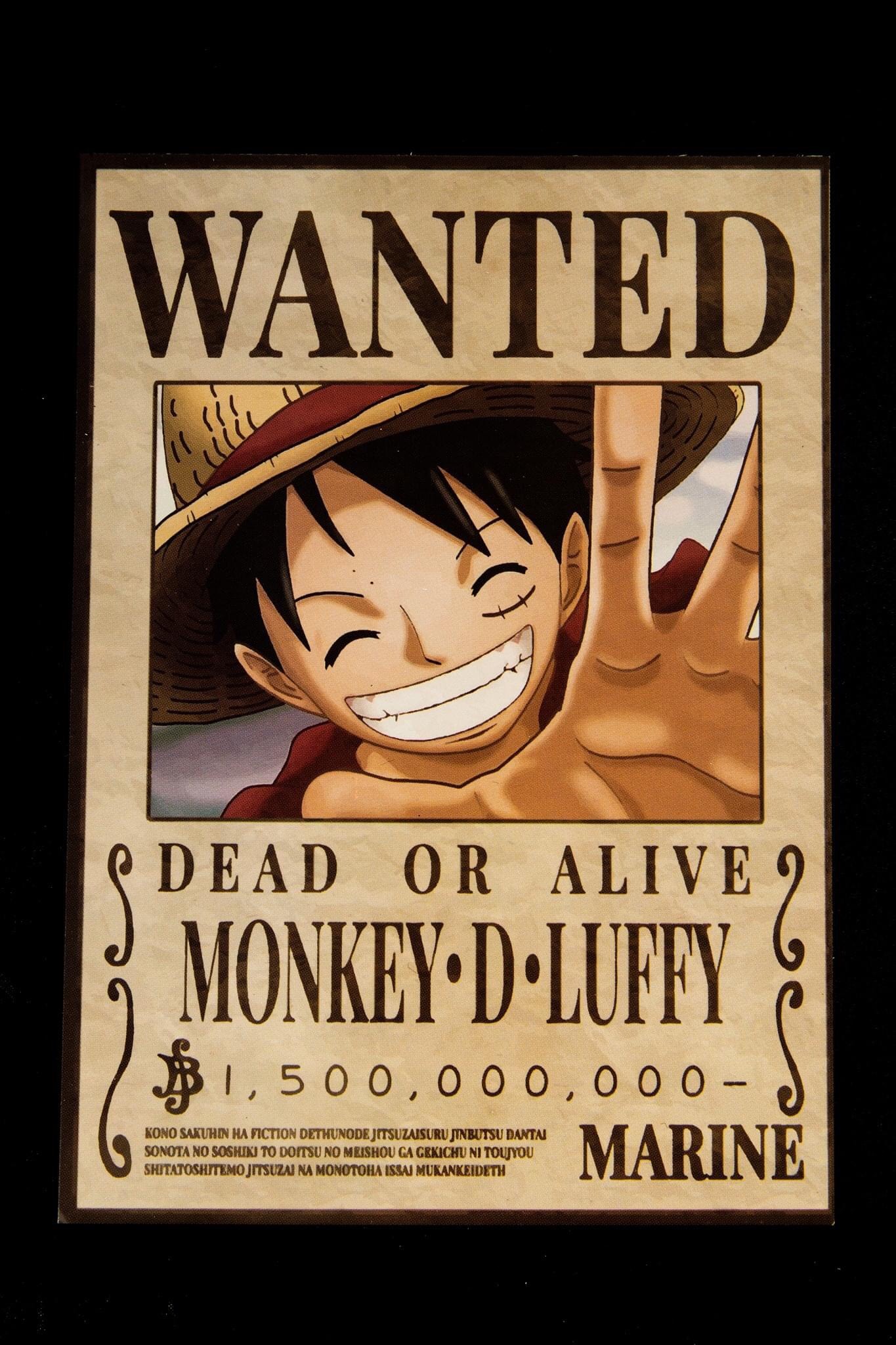 POSTER ảnh dán ONE PIECE - WANTED set 16 tấm cỡ A5