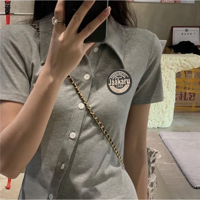 Đầm Polo body vạt chéo bigsize 100% Cotton