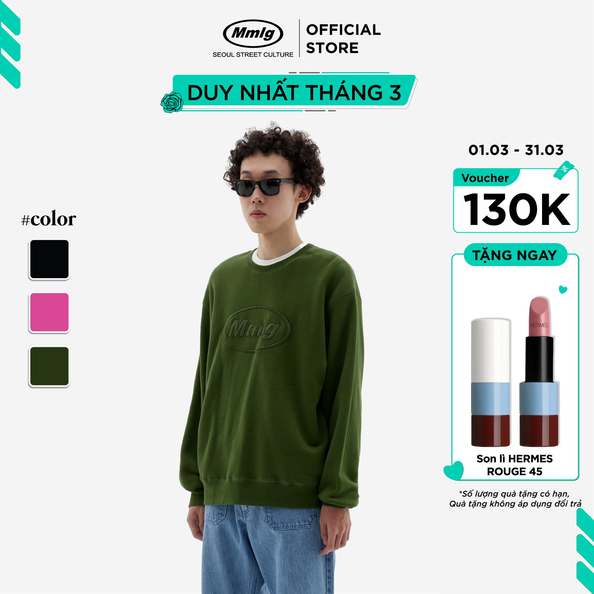 Áo tay dài Mmlg Opacity Sweat - Áo Hoodie Sweater cho nam, nữ, unisex - MMLGS016