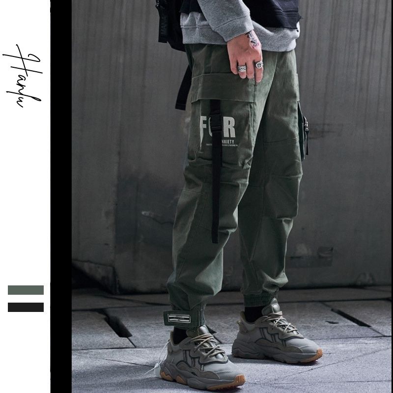 Quần jogger nam kaki túi hộp Aolang Green A5137 (Xanh)