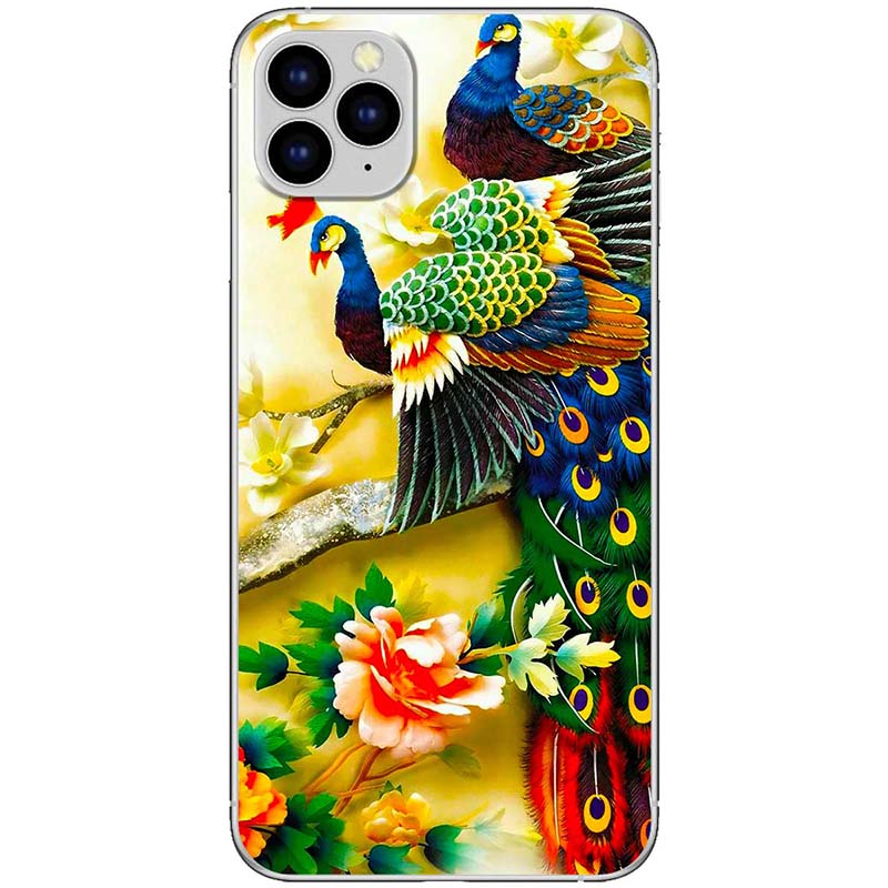 Ốp lưng dành cho iPhone 11 Pro Max mẫu Chim công