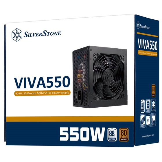 Bộ nguồn vi tính VIVA 80 Plus Bronze 550w SST- VA550-B SilverStone - Hàng chính hãng