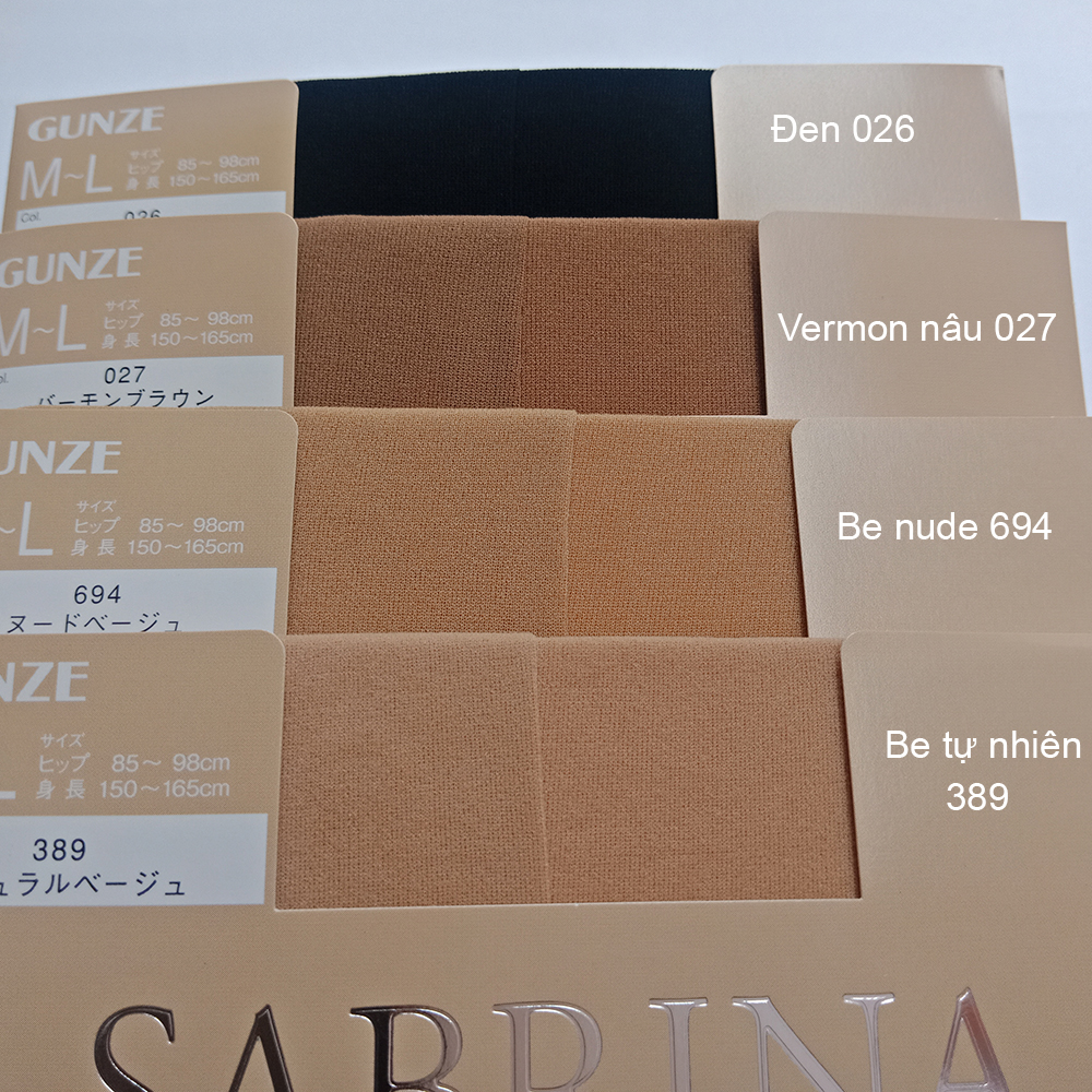 Quần tất Nhật SABRINA 30D Sheer Tights chính hãng Gunze