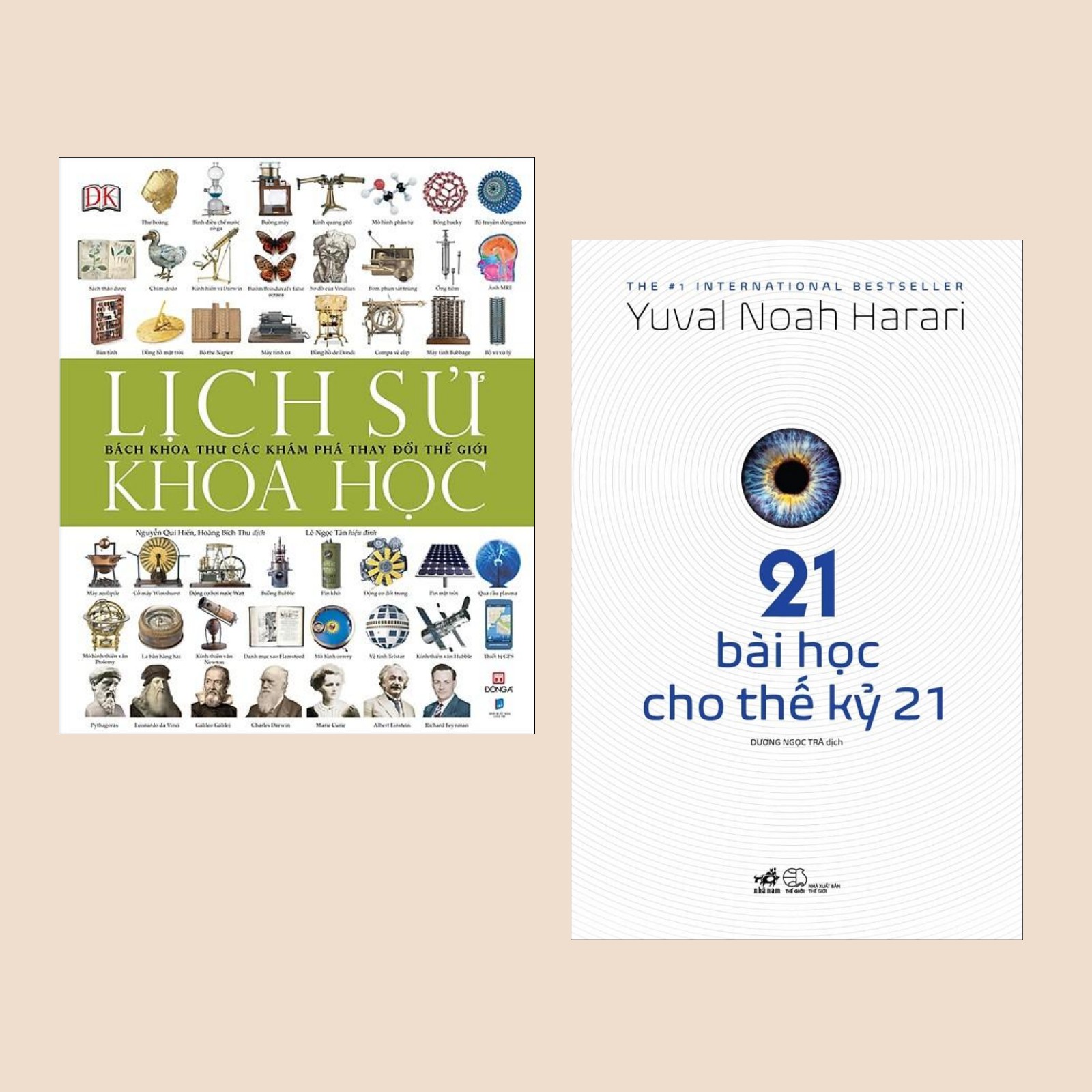 Combo Sách Khám Phá: Lịch Sử Khoa Học - Bách Khoa Thư Các Khám Phá Thay Đổi Thế Giới + 21 Bài Học Cho Thế Kỷ 21