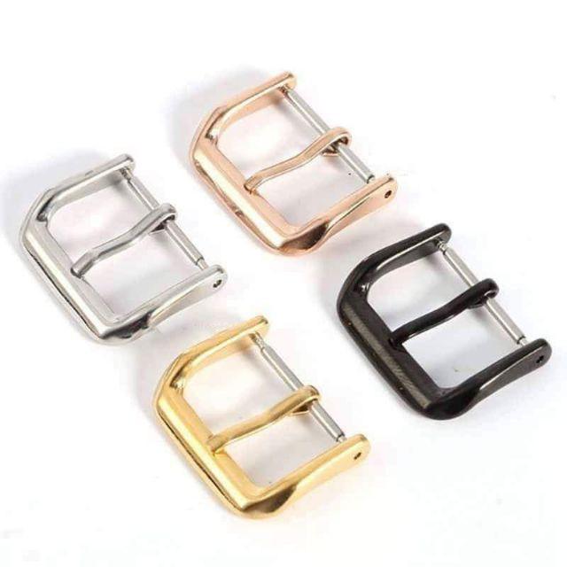 Bộ Khóa chốt thép không dỉ dùng cho dây da đồng hồ size 18, 20, 22 nhiều màu sắc