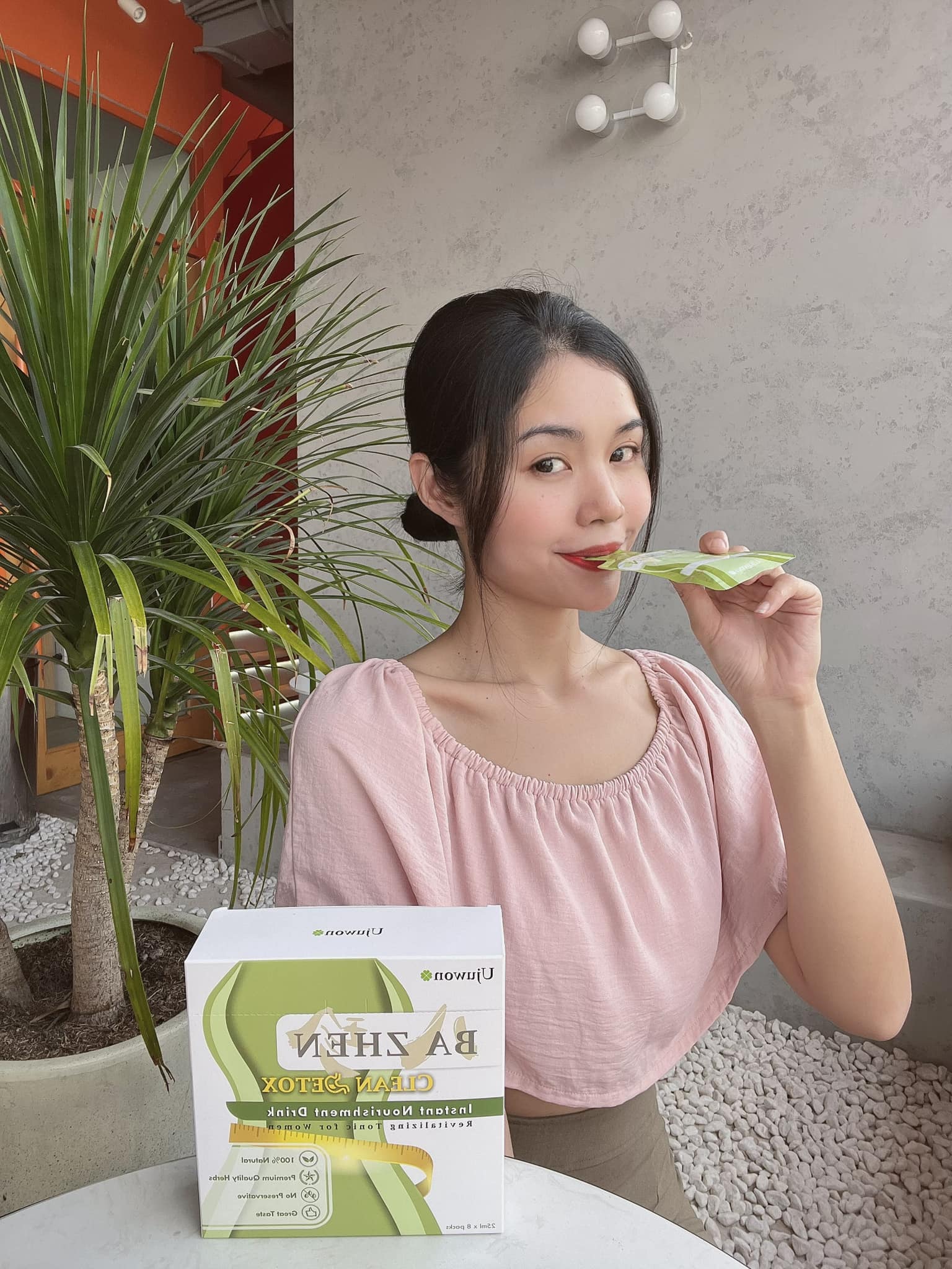 Nước Uống Thảo Mộc Giảm Đau Bụng Kinh Hiệu Quả, Tăng Kích Cỡ Vòng 1, Thon Gọn Sắc Vóc Ba Zhen Ujuwon Bust Up