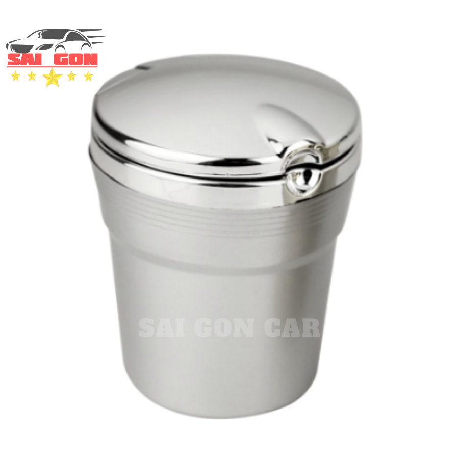 Gạt tàn thuốc có nắp chống hôi, có đèn led, gạt tàn dùng cho xe ô tô có logo theo xe.