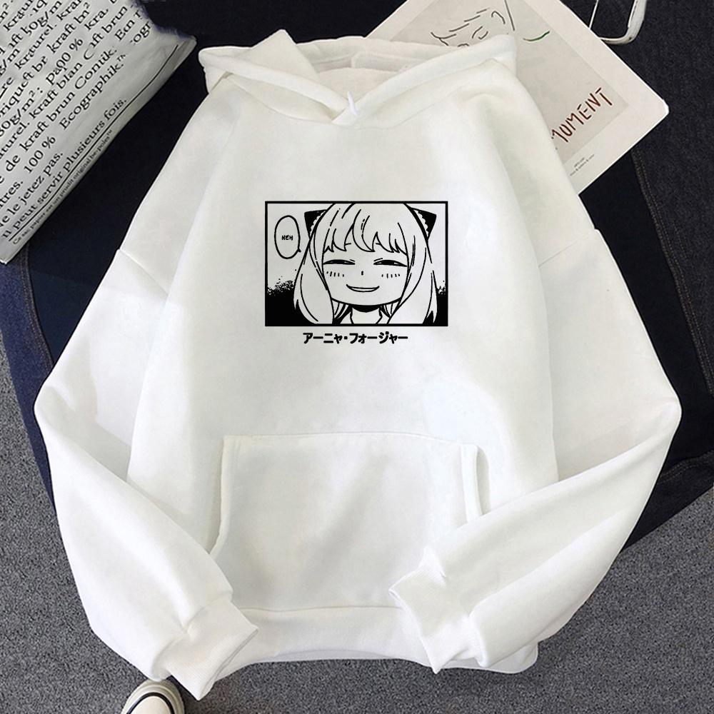 Áo Hoodie in hình Anime Harajuku Spy x Family Anya Smug độc đẹp giá rẻ