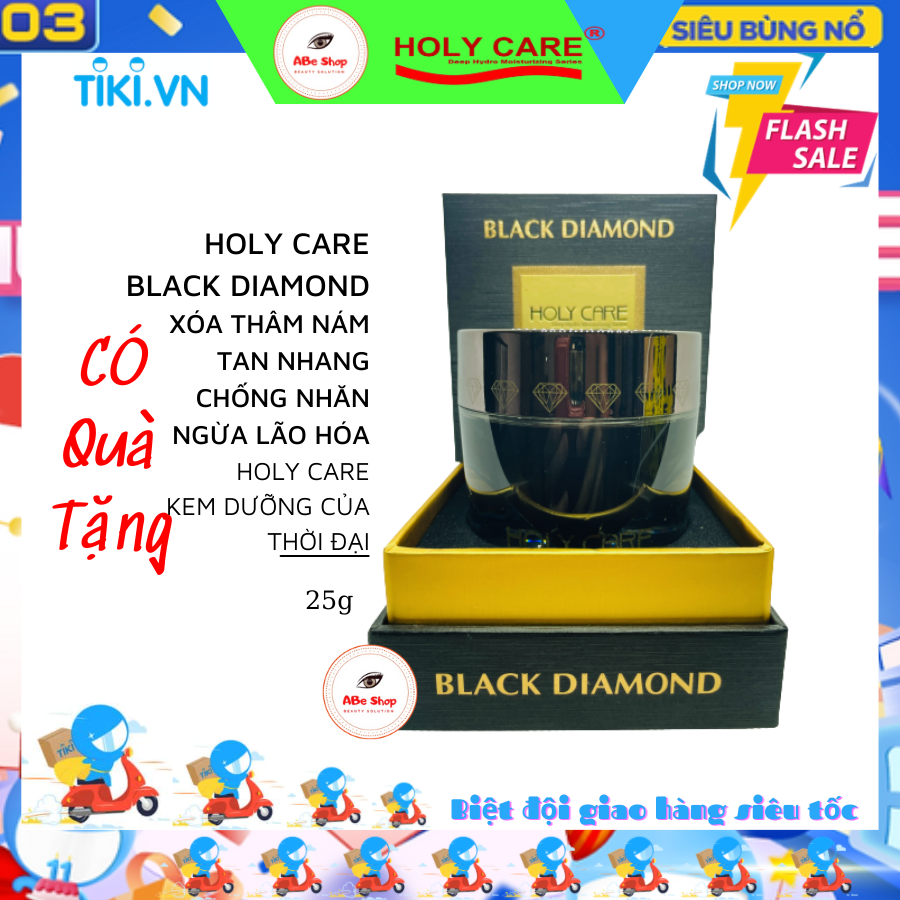 Kem HOLY CARE Cao Cấp - HOLY CARE WHITENING SKIN CARE CREAM 25g - BLACK DIAMOND