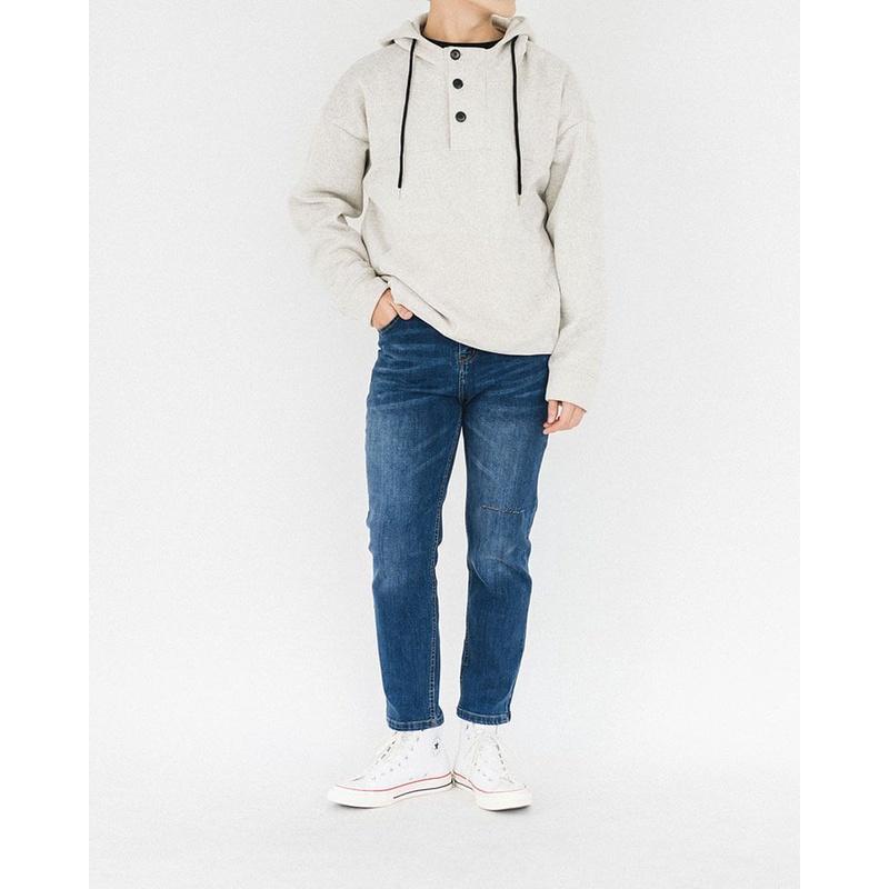 Áo Hoodie nam chất liệu nỉ dày ấm áp SSStutter Button hoodie