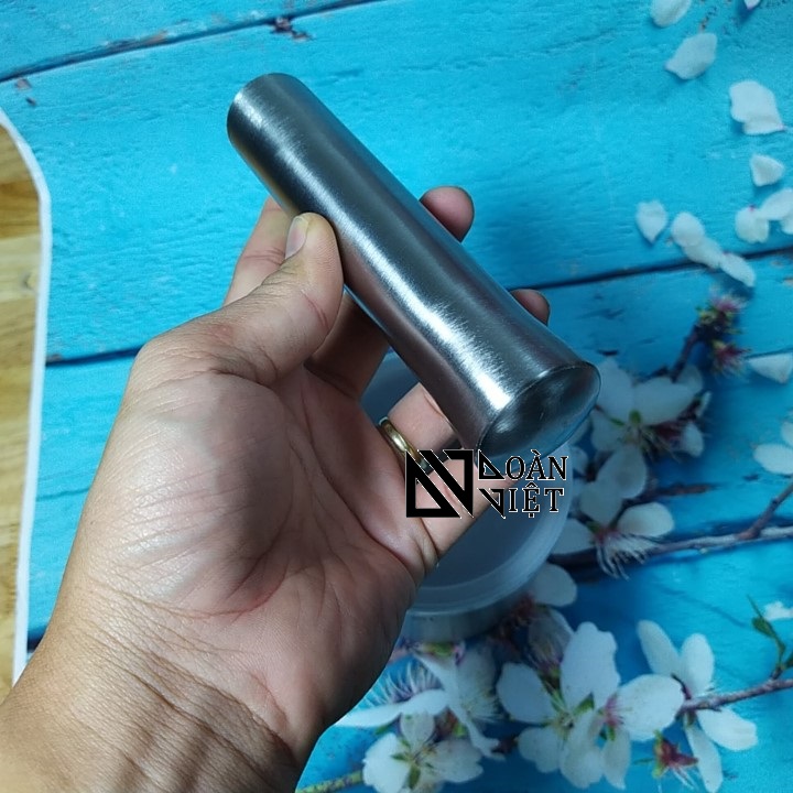 Bộ CỐI CHÀY INOX SUS 304 BẦU có NẮP. Dụng cụ nhà bếp Chày giã nghiền thực phẩm tỏi tiêu ĐA NĂNG Chày cối là dụng cụ thiết yếu mọi gia đình và Nhà hàng