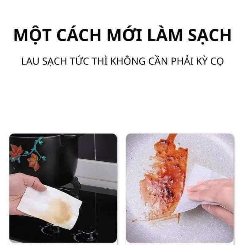 GIẤY ƯỚT LAU BẾP SIÊU SẠCH GÓI 80 TỜ TO