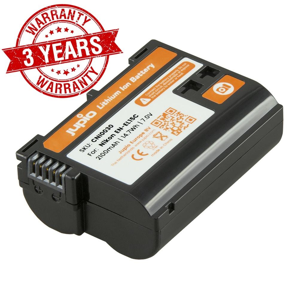 Pin máy ảnh hàng chính hãng Jupio EN-EL15C 2100mAh dùng cho Nikon