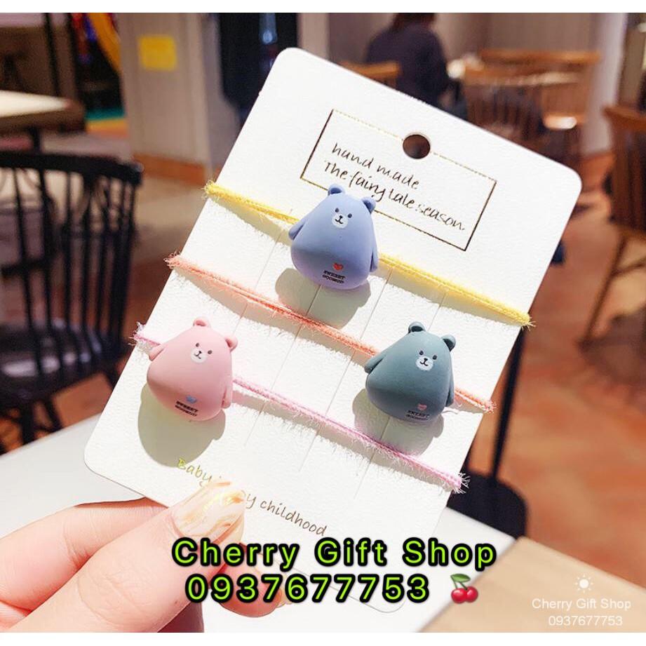 SET 3 Cột Tóc Đủ Hình Nhiều Màu Siêu Dễ Thương 2020