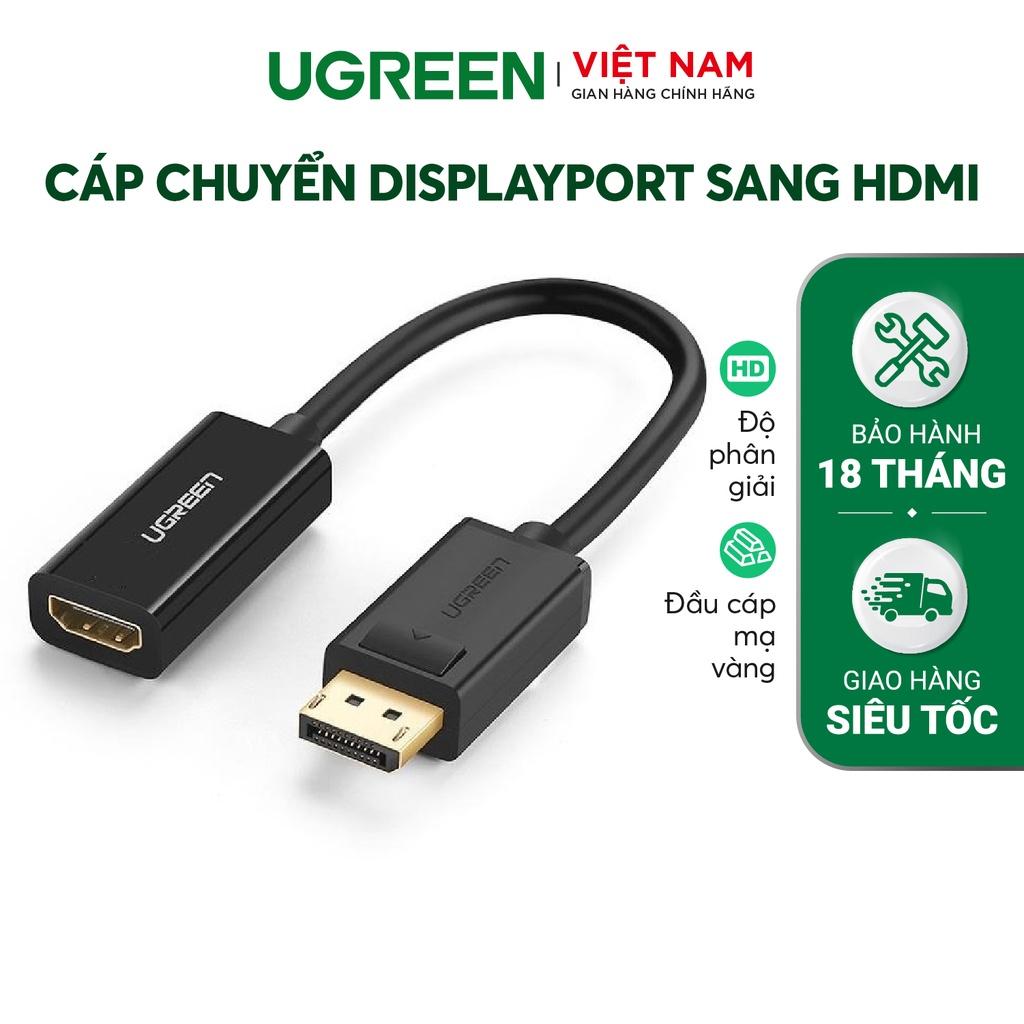 Cáp chuyển đổi DisplayPort sang HDMI UGREEN 40362 hàng chính hãng
