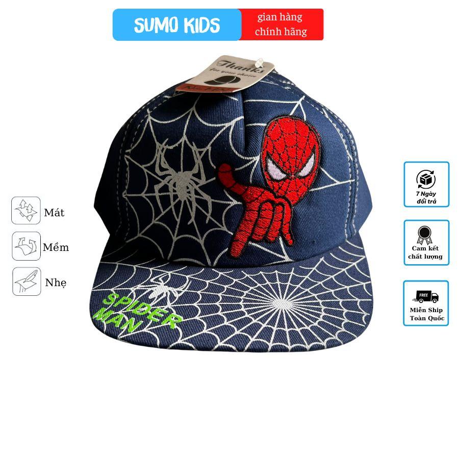 Mũ lưỡi trai thêu hình người nhện thời trang cho bé - SUMO KIDS