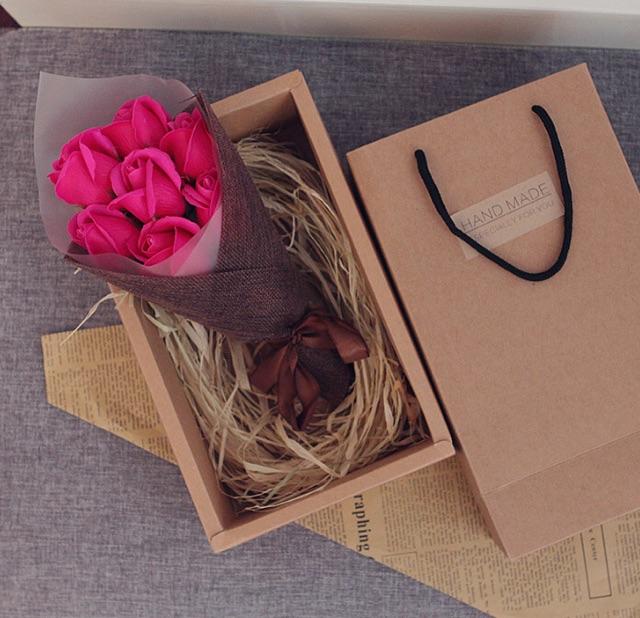 Hoa hồng sáp thơm Vĩnh cửu 7 bông Full box