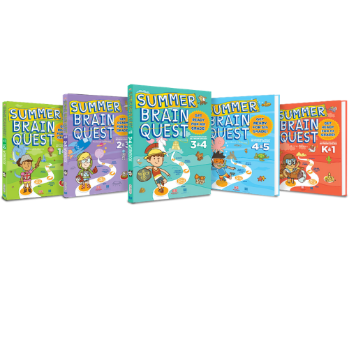 Sách summer brain quest phát triển tư duy iq cho bé - tiếng anh, 5 cuốn