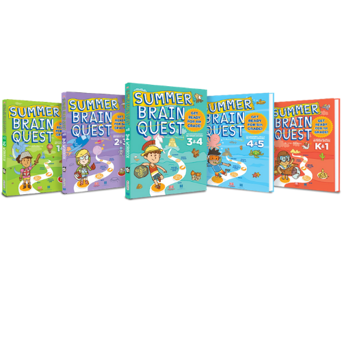 Sách summer brain quest phát triển tư duy iq cho bé - tiếng anh, 5 cuốn ( 5 - 10 tuổi )