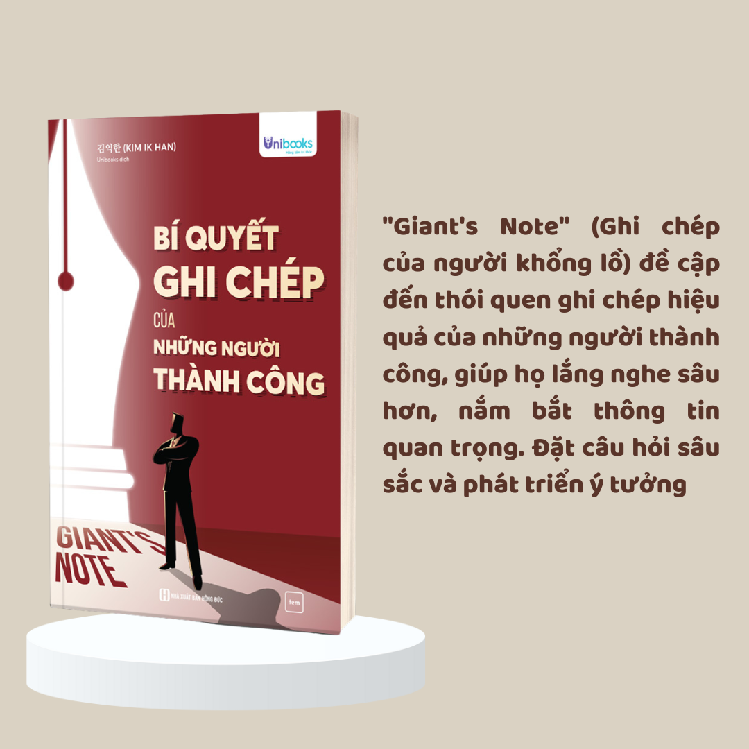 Sách - Giant's Note - Bí quyết ghi chép của những người thành công