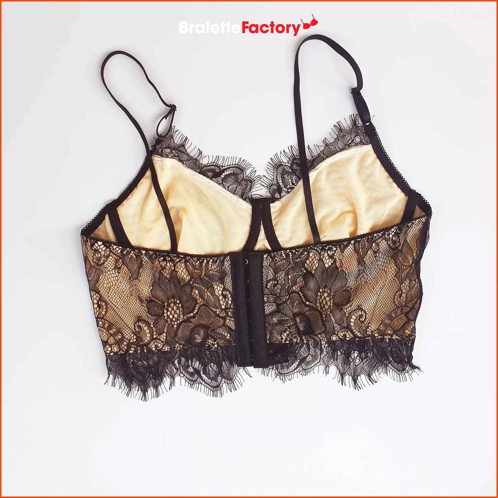 Bralette croptop sexy phối màu vàng đen N09