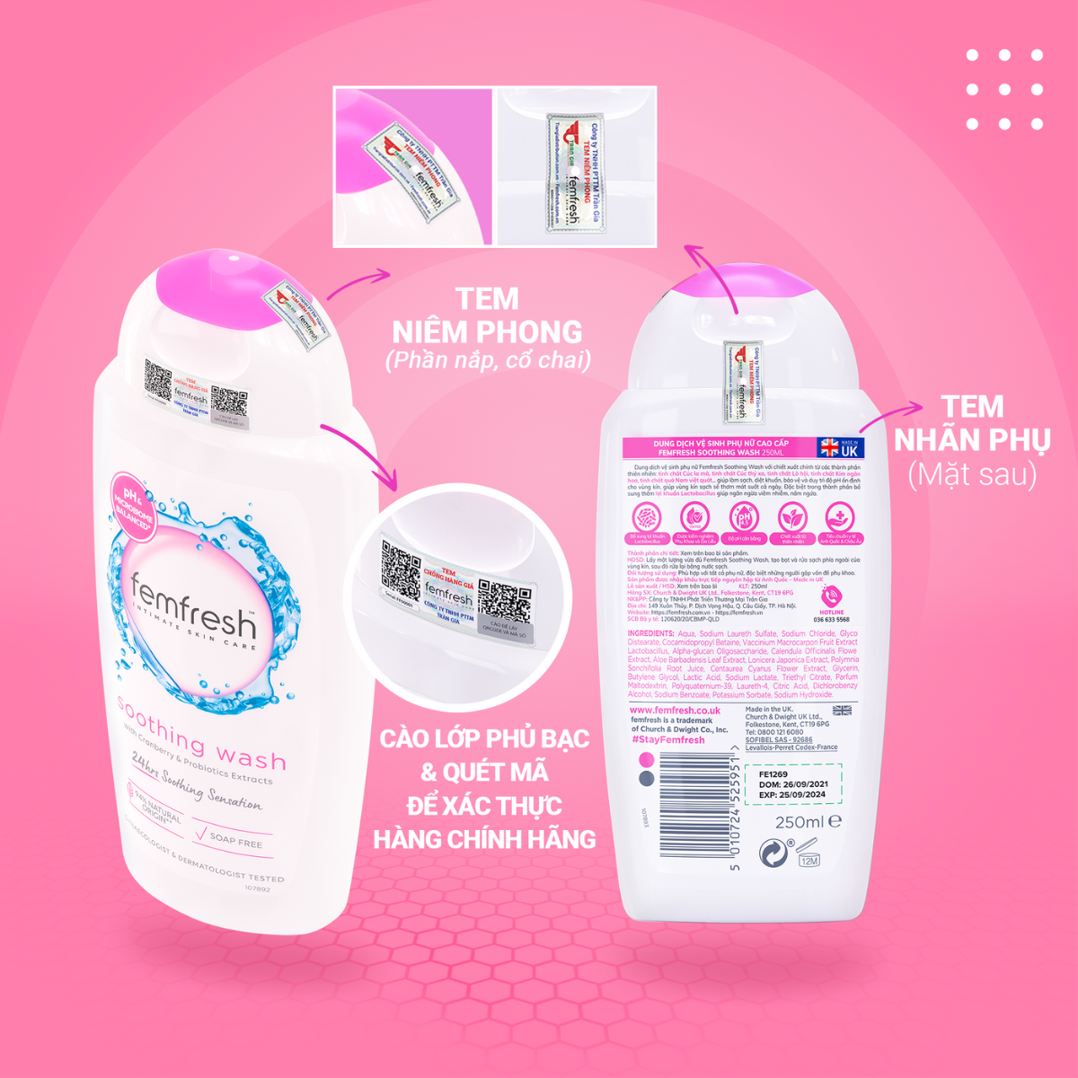 Dung Dịch Vệ Sinh Phụ Nữ Femfresh Daily Wash DDVS Phụ Nữ Intima 250ml