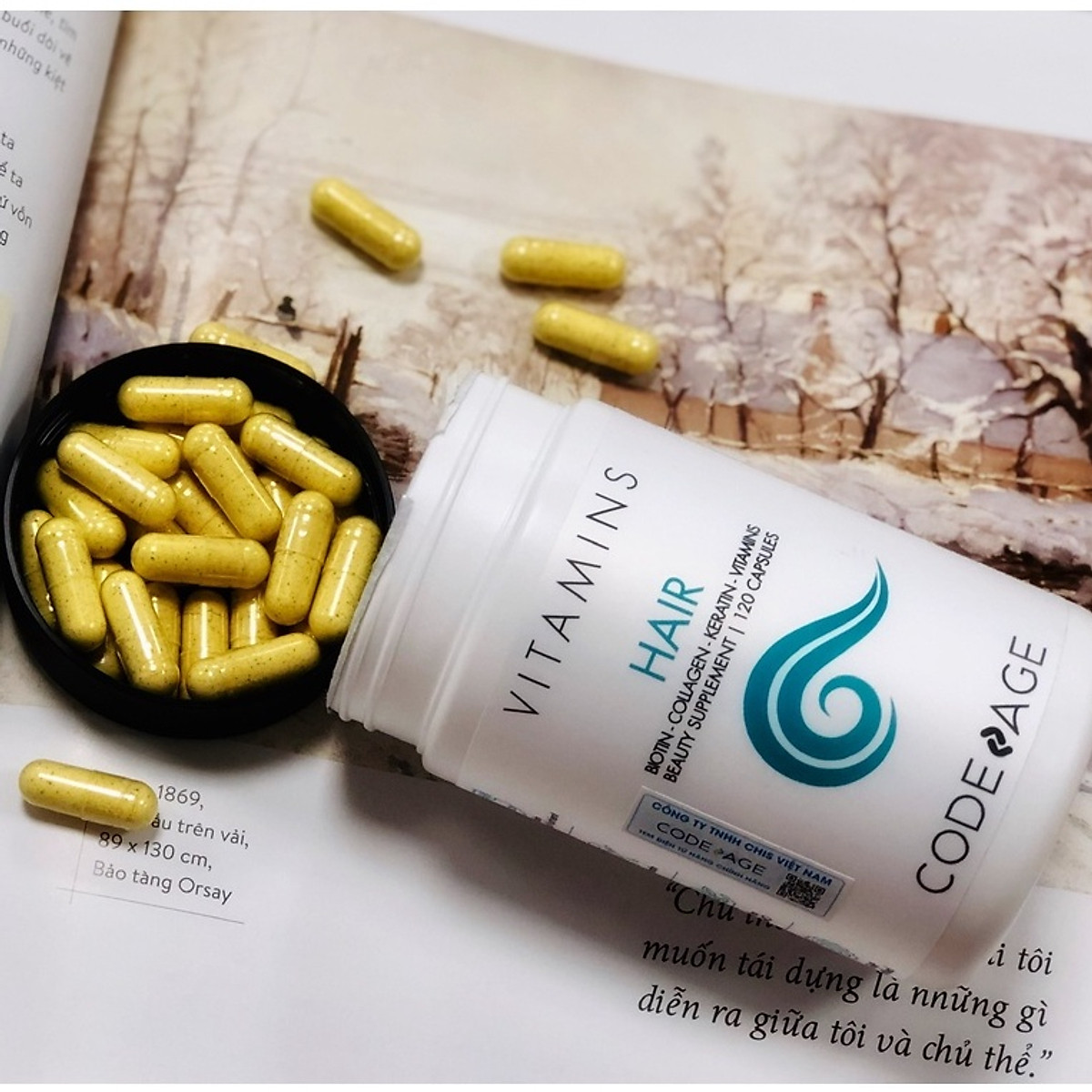 Viên uống cho tóc Codeage Hair Vitamins (120 viên)