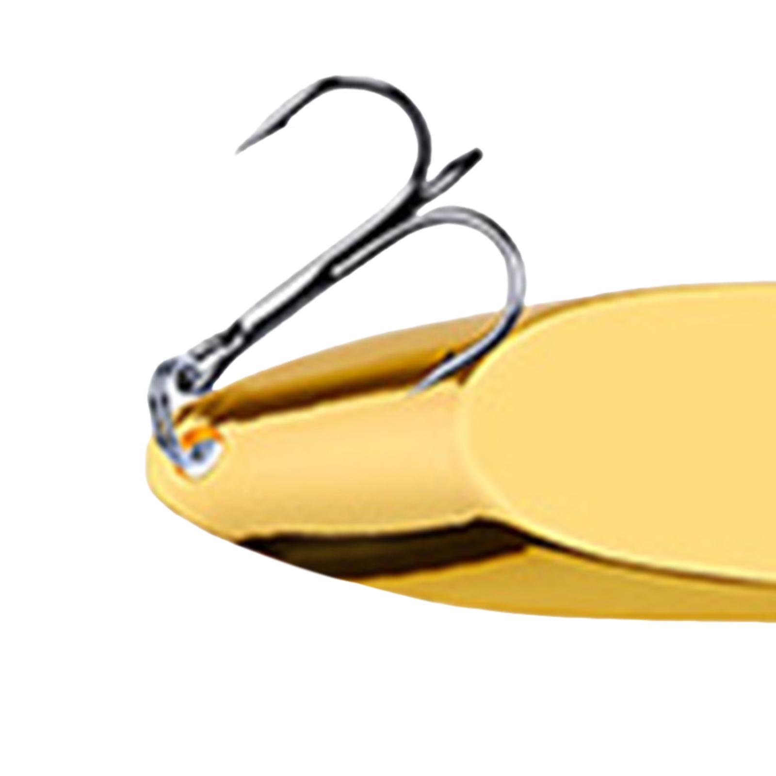 5 Pieces Fishing Spoons Lures Jigging Baits Freshwater Spinnerbaits Fishing Baits Bass Baits and Lures for Catfish Pike Redfish Fishing Gear