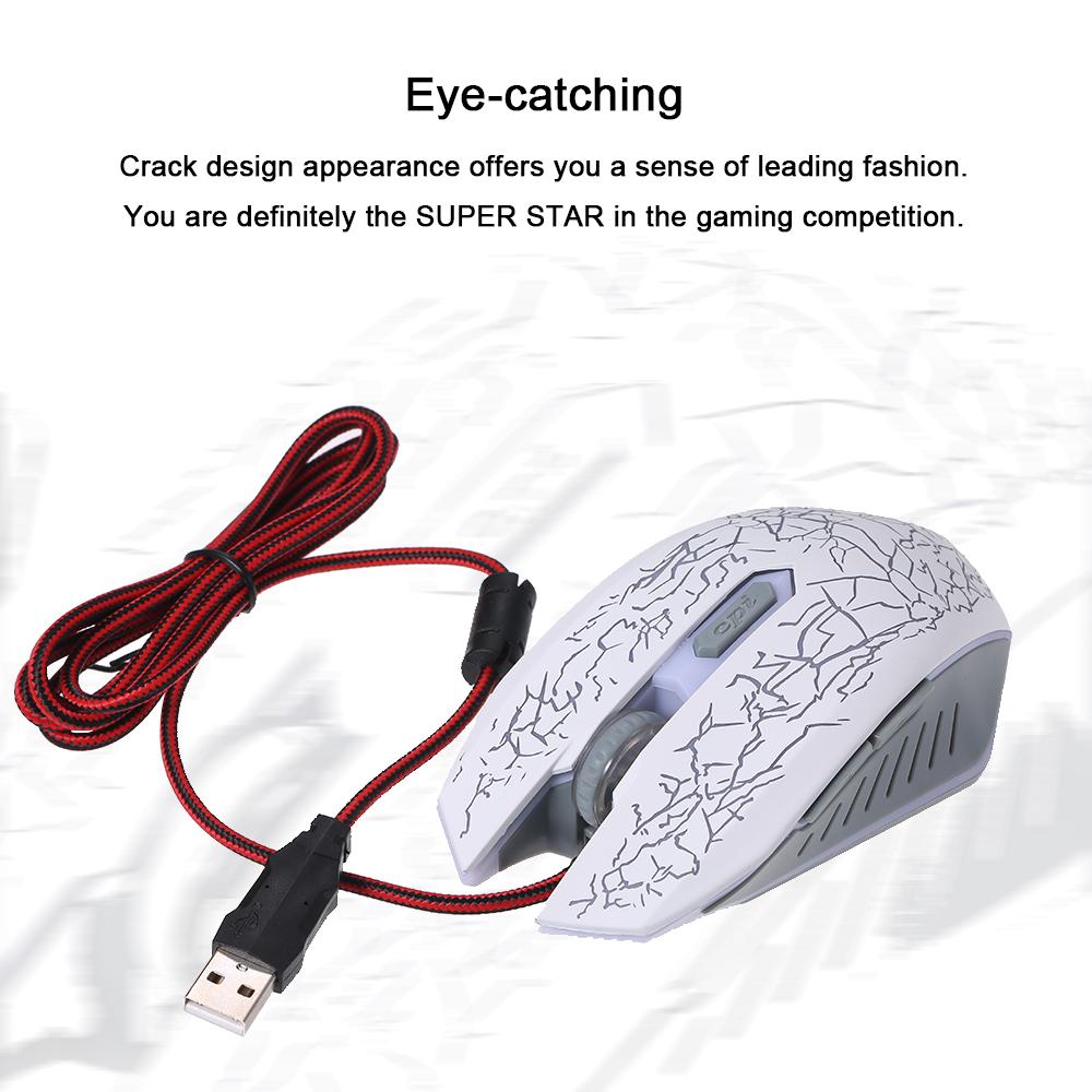 Chuột chơi game Có dây RGB Công thái học chơi game USB PC