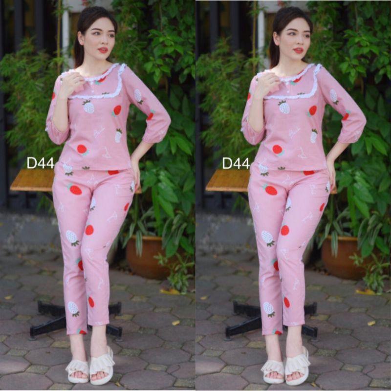 Quần áo mặc nhà rẻ đẹp cổ sen 2k