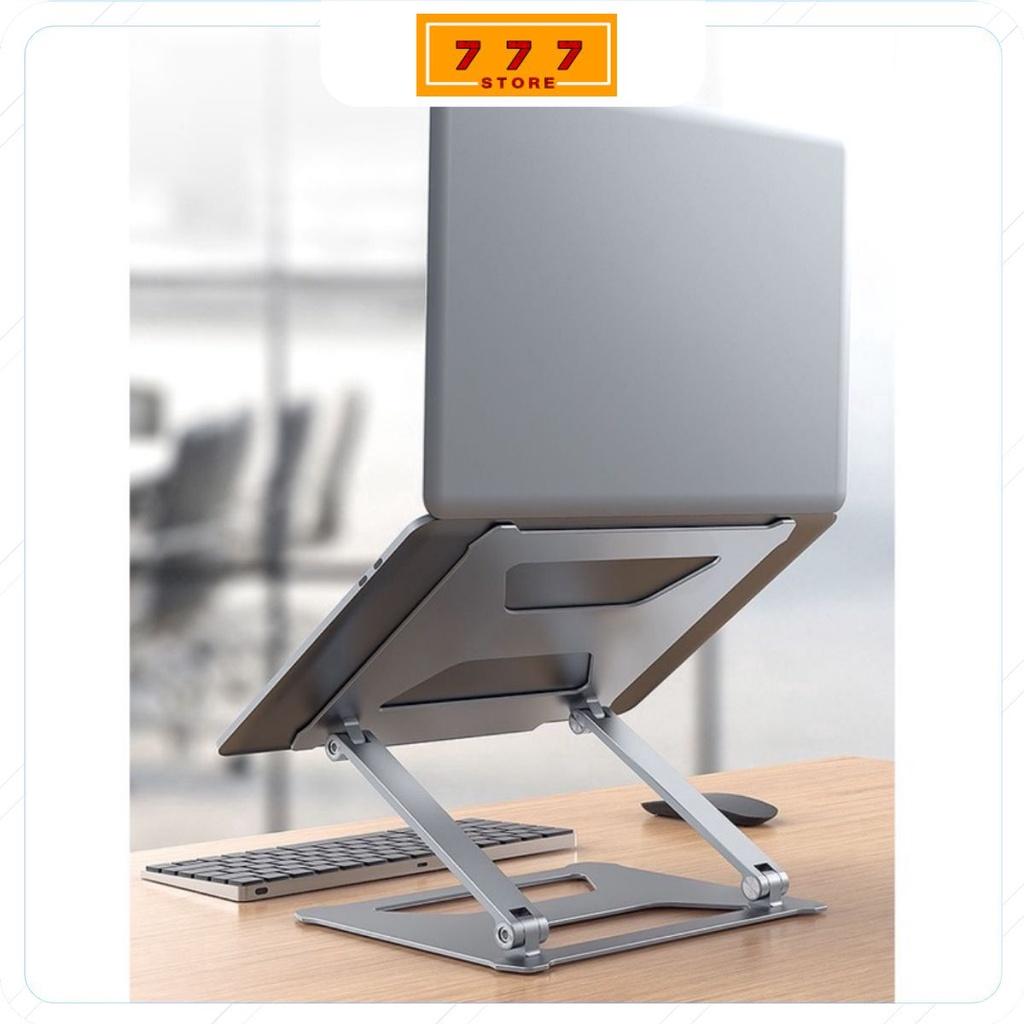 P18 Giá đỡ laptop nhôm tản nhiệt có thể gấp gọn kích thước lớn từ nhôm cao cấp chắc chắn, điều chỉnh độ cao, độ dốc.