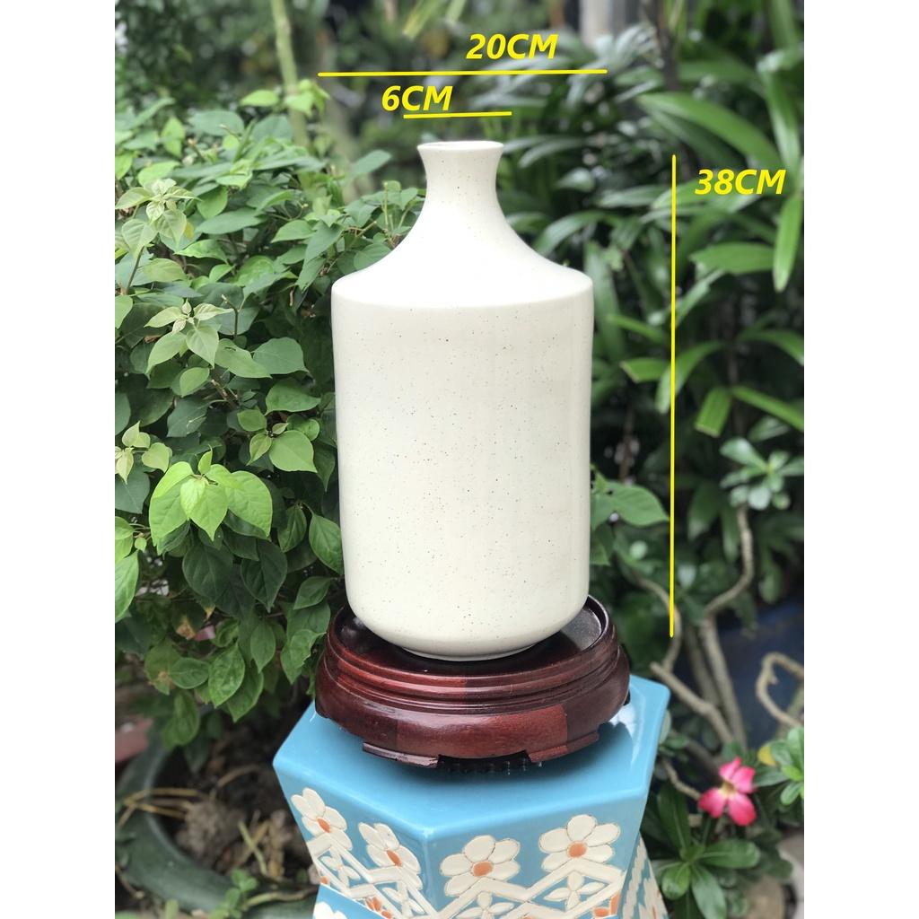 BÌNH HOA GỐM SỨ XUẤT KHẨU TRANG TRÍ DECOR BÌNH CẤM HOA XK02