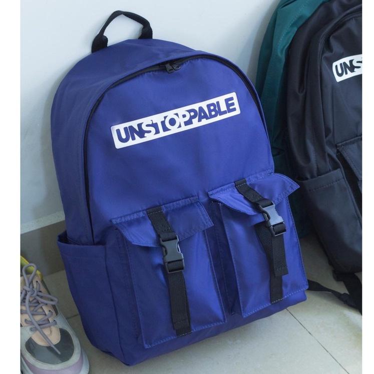 Balo học sinh, sinh viên với thiết kế unisex trẻ trung năng động chất dù nhẹ bền - BOM