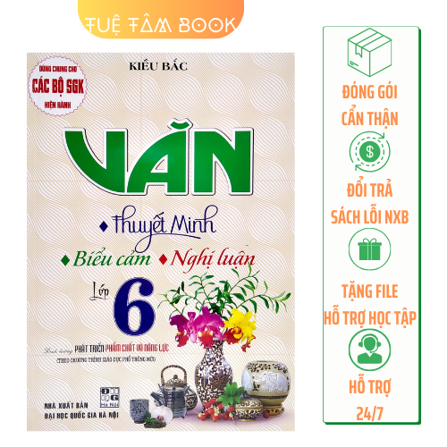 Sách - Văn Thuyết minh Biểu cảm Nghị luận lớp 6