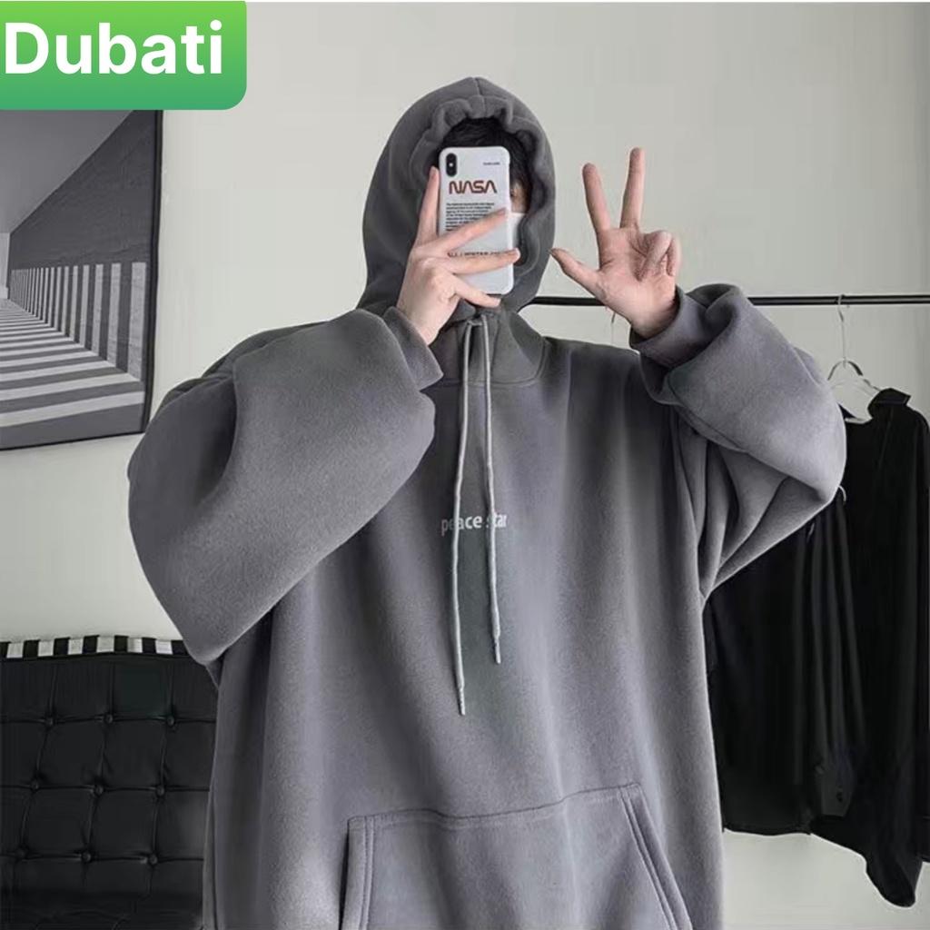 ÁO HOODIE NAM NỮ, ÁO KHOÁC NỈ IN HÌNH CHỨ PEACE STAR FROM RỘNG DÀI TAY CHỐNG NẮNG SÀNH ĐIÊU - DUBATI FASHON