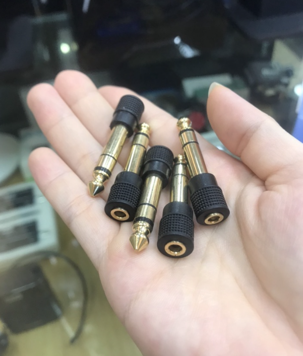 Jack chuyển 6.5 sang 3.5 mạ vàng chuyển đổi tín hiệu âm thanh chất lượng cao, hàng chính hãng
