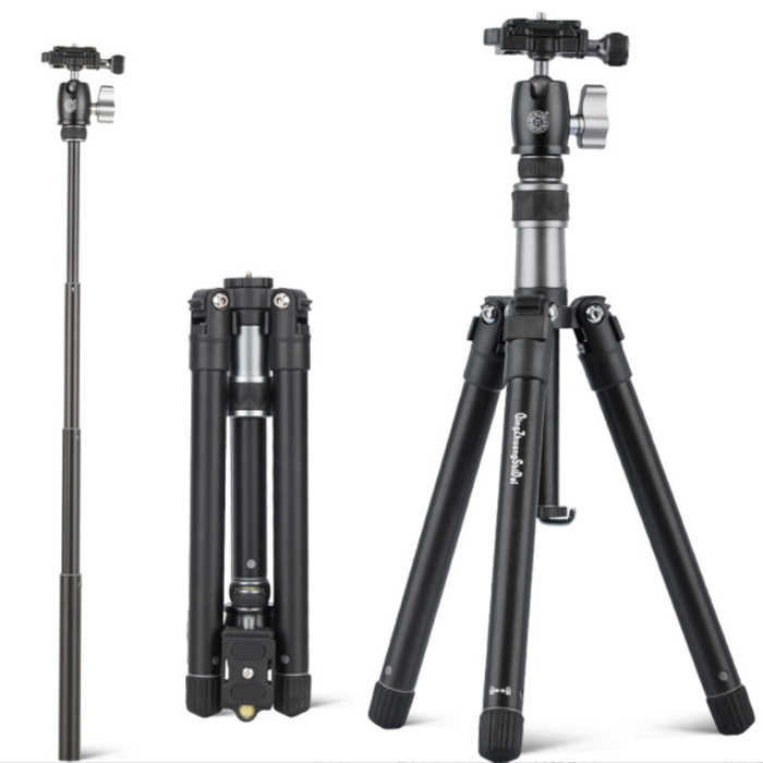 Chân Tripod Beike Q160D tặng 2 kẹp điện thoại đi kèm hàng chính hãng