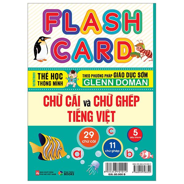 Sách - Flash Card - Thẻ Học Thông Minh Theo Phương Pháp Giáo Dục Sớm Glenn Doman - Chữ Cái Và Chữ Ghép Tiếng Việt