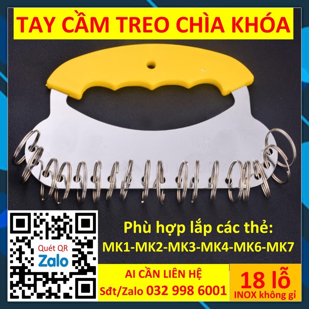 Tay cầm thẻ chìa khóa 18 lỗ Móc khóa Key tag Combo 50 Móc chìa khóa tag name Thẻ đánh dấu vali hành lý valy magic