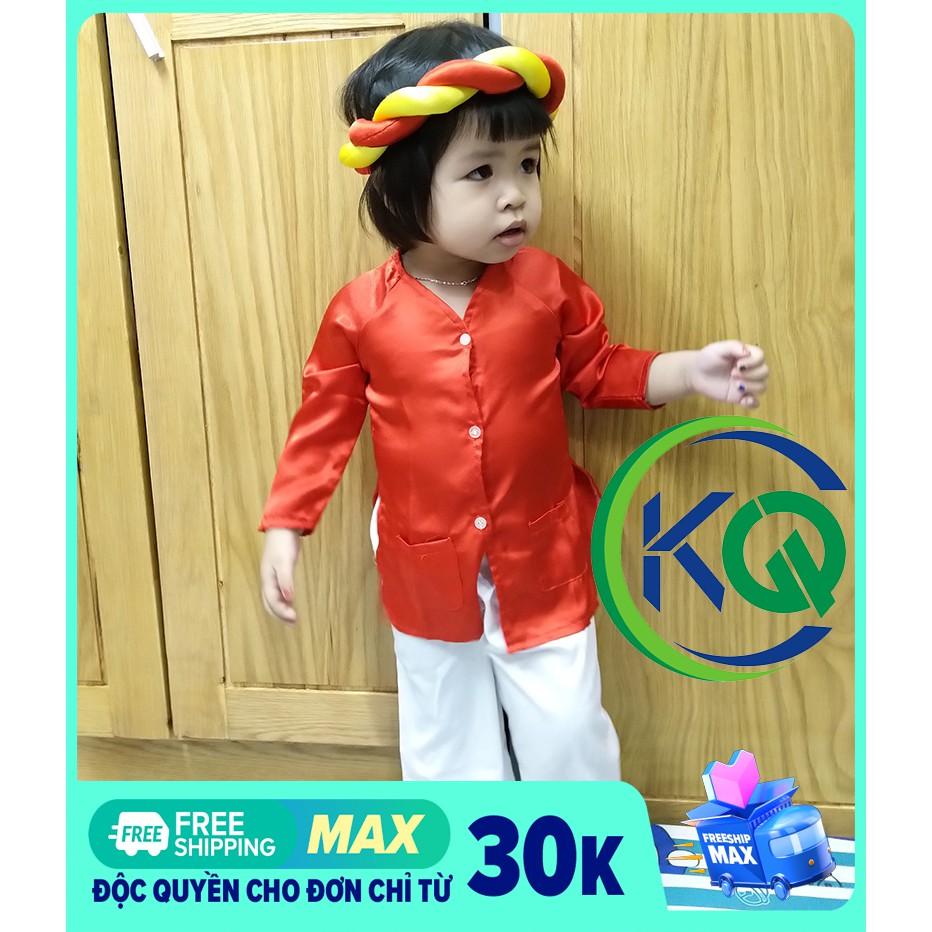 Bộ đồ Bà Ba Nam Bộ cho bé 7 ký đến 10 ký - Vải Phi Bóng