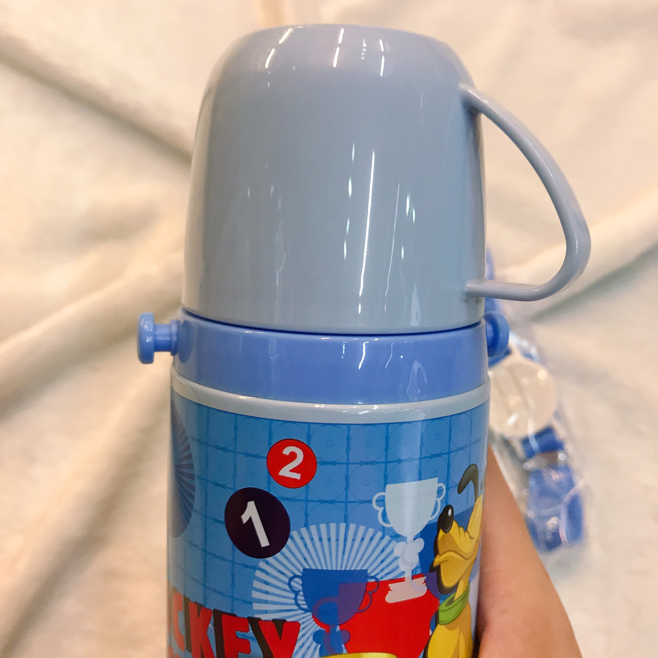 Bình nước giữ nhiệt hình chuột Mickey màu xanh cho trẻ em, các bé, học sinh -  - WD-3413MK