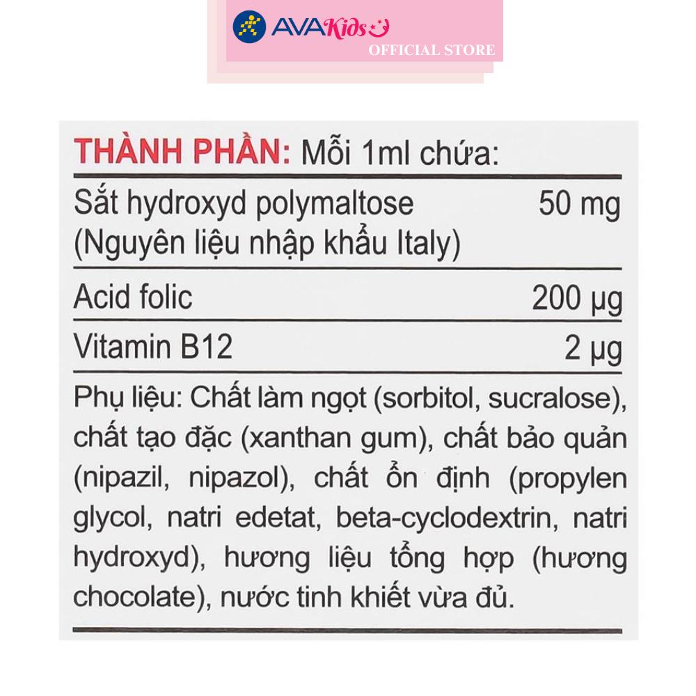 Siro Herbland Iron Drops Kids hỗ trợ cải thiện thiếu máu do thiếu sắt 30 ml (từ 6 tháng)