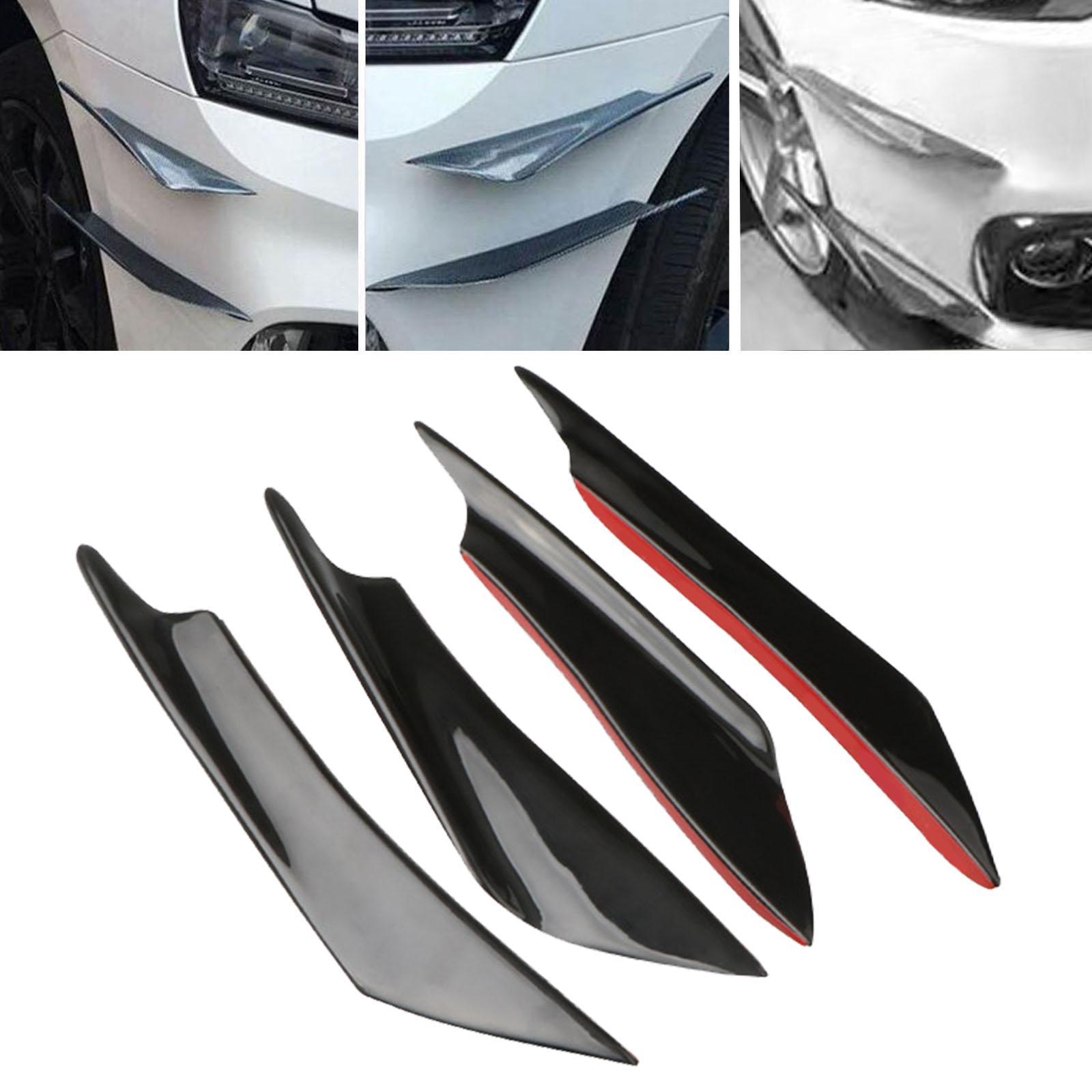 4 Pieces Front Bumper Diffuser Accessory for Attachment Car Replacement