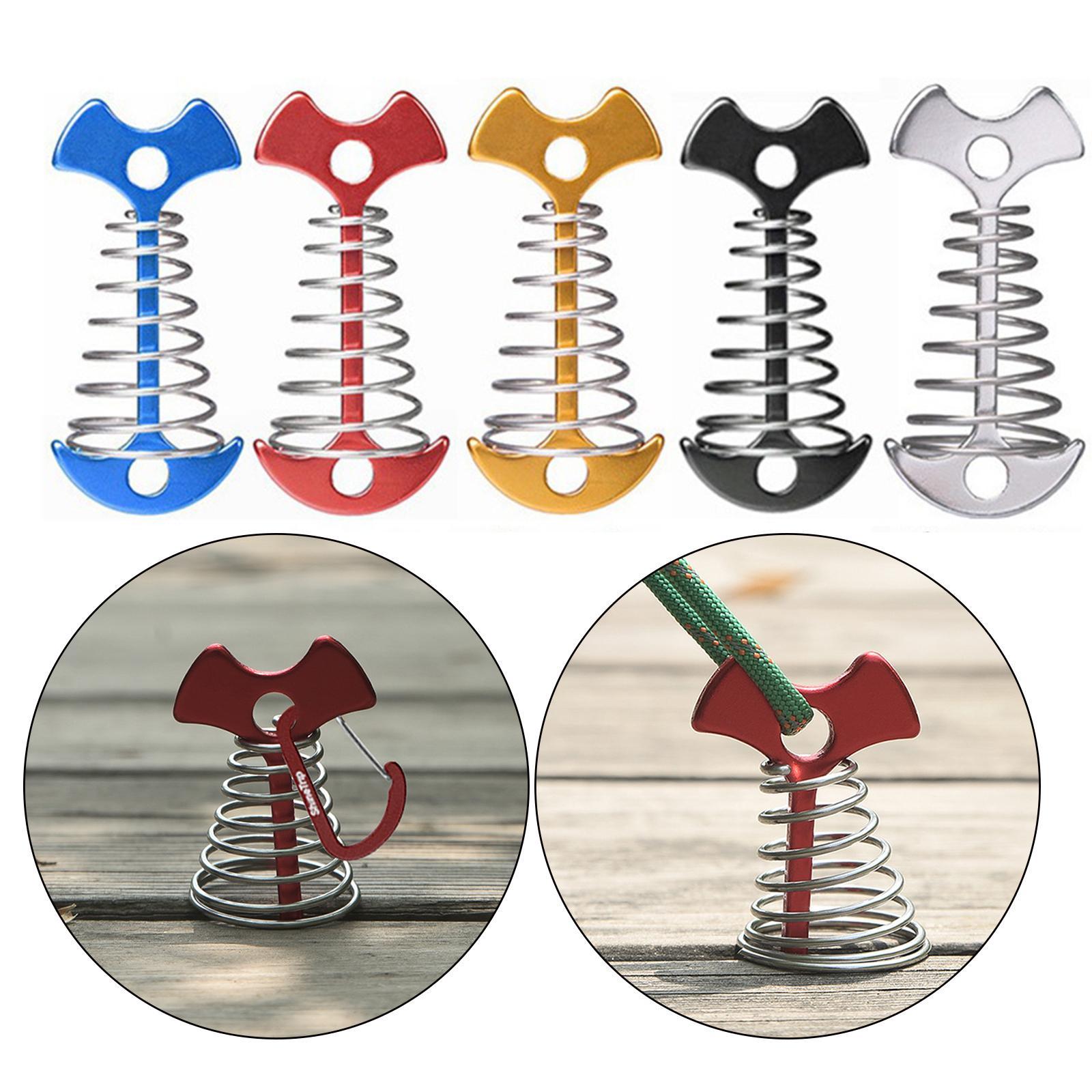 5Pcs Fishbone Anchor Tent Pegs  Board Accessory Outdoor Hiking