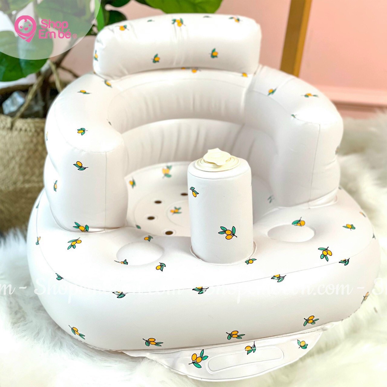 Ghế hơi con vịt tập ngồi cho bé
