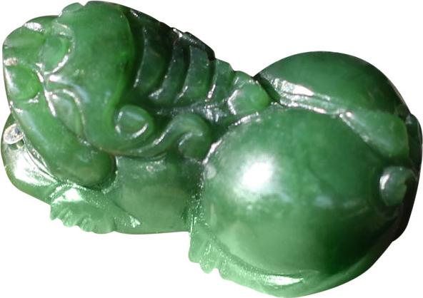 Mặt Tỳ Hưu Đá Ngọc Bích Ngọc Quý Gemstones MD3